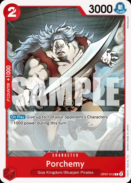 Porchemy, carte One Piece OP07-012 — extension 500 YEARS IN THE FUTURE