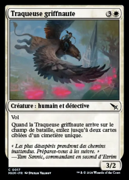 Traqueuse griffnaute, carte Magic MKM 17 — extension Murders at Karlov Manor