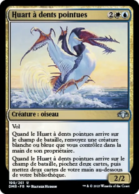 Huart à dents pointues, carte Magic DMR 199 — extension Dominaria Remastered
