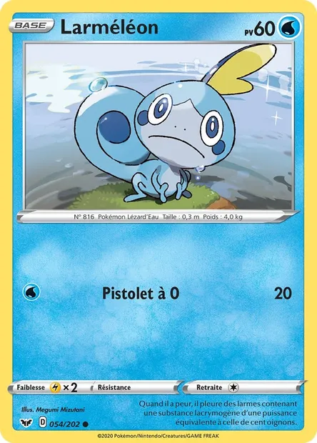Larméléon, carte Pokémon SSH 54 — extension Épée et Bouclier
