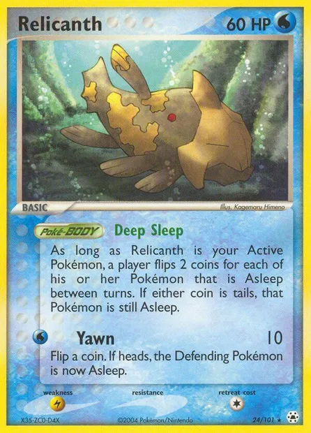 Relicanth, Pokémon card HL 24 — Hidden Legends set