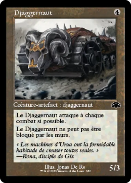 Djaggernaut, carte Magic DMR 382 — extension Dominaria Remastered