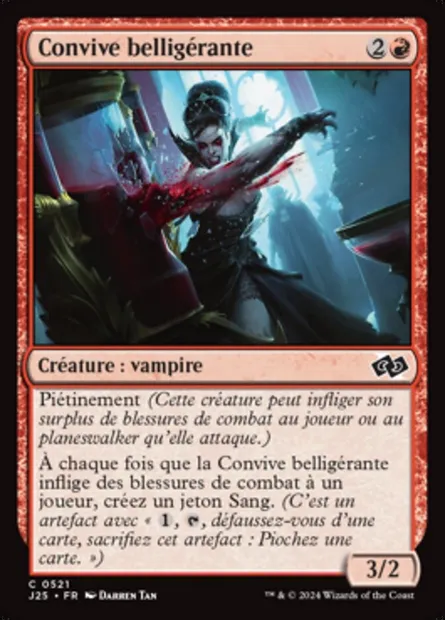 Convive belligérante, carte Magic J25 521 — extension Foundations Jumpstart