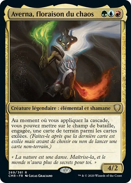 Averna, floraison du chaos, carte Magic CMR 269 — extension Commander Legends