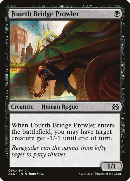 Fourth Bridge Prowler, Magic card AER 60 — Aether Revolt set