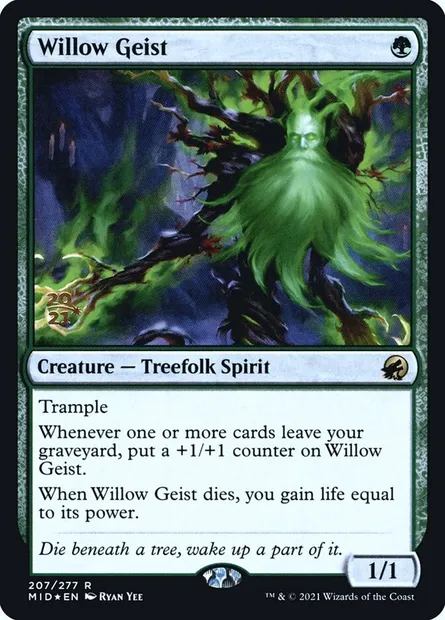 Willow Geist, Magic card PMID 207s — Innistrad: Midnight Hunt Promos set