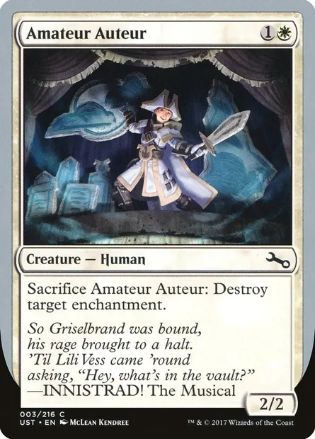 Amateur Auteur, Magic card UST 3b — Unstable set