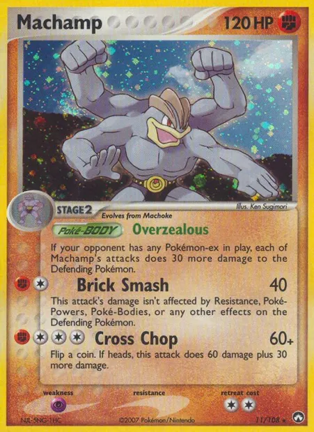 Machamp, Pokémon card PK 11 — Power Keepers set
