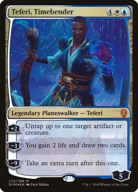 Teferi, Timebender, Magic card DOM 270 — Dominaria set