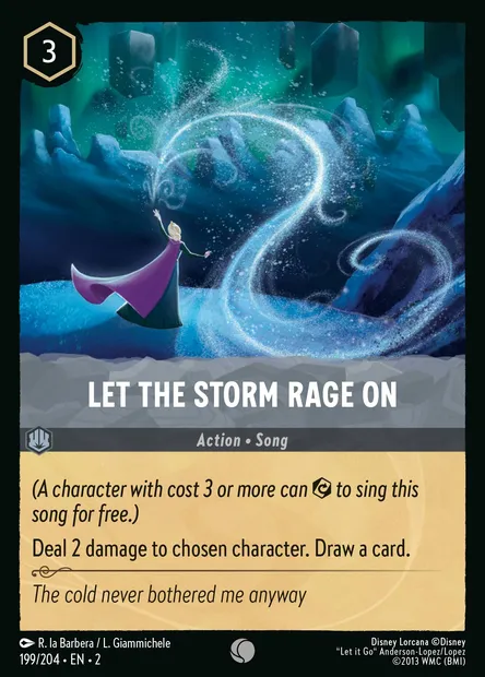 Let the Storm Rage On, Disney Lorcana card CH2-199 — Rise of the Floodborn set