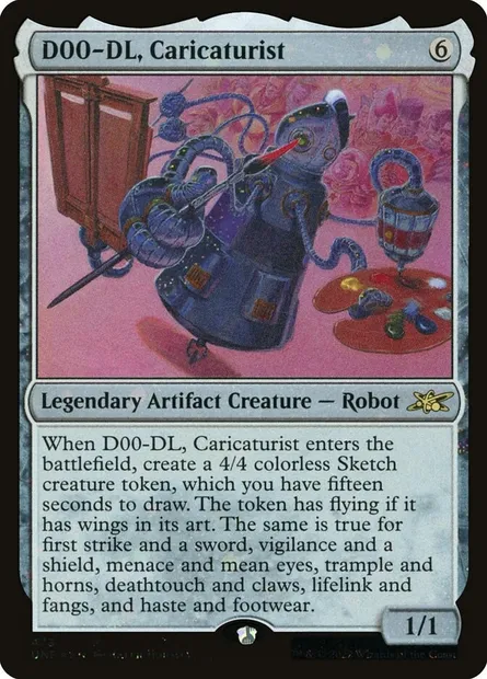 D00-DL, Caricaturist, Magic card UNF 473 — Unfinity set