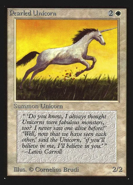 Pearled Unicorn, Magic card CED 31 — Collectors' Edition set