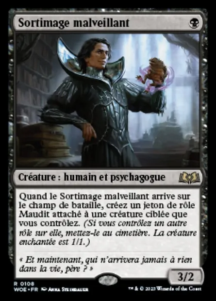 Sortimage malveillant, carte Magic WOE 108 — extension Wilds of Eldraine