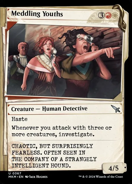 Meddling Youths, Magic card MKM 367 — Murders at Karlov Manor set