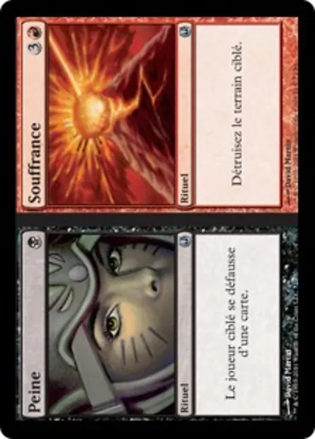 Pain // Suffering, carte Magic DDH 72 — extension Duel Decks: Ajani vs. Nicol Bolas