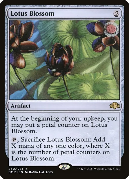 Lotus Blossom, Magic card DMR 230 — Dominaria Remastered set