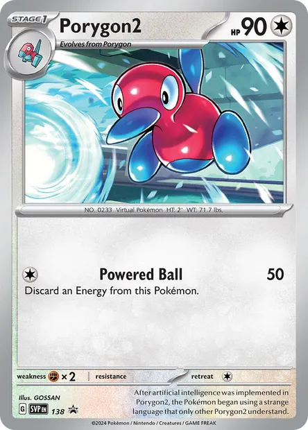 Porygon2, Pokémon card PR-SV 138 — SVP Black Star Promos set