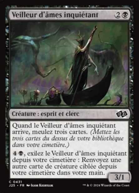 Veilleur d'âmes inquiétant, carte Magic J25 431 — extension Foundations Jumpstart