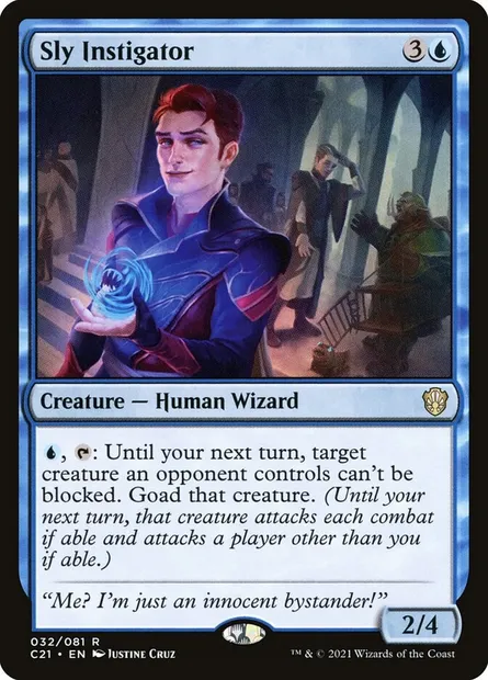 Sly Instigator, Magic card C21 32 — Commander 2021 set