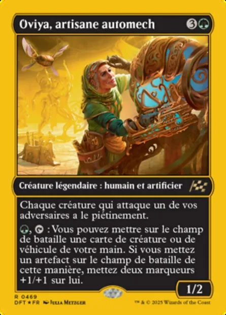 Oviya, artisane automech, carte Magic DFT 469 — extension Aetherdrift