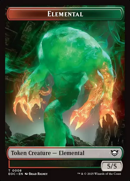 Elemental, Magic card TEOC 8 — Edge of Eternities Commander Tokens set