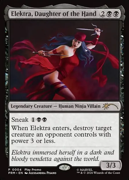 Elektra, fille de la Main, carte Magic PSPL 12 — extension Spotlight Series