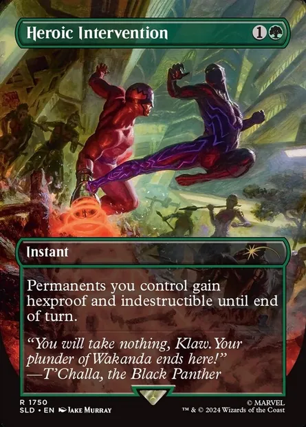 Heroic Intervention, Magic card SLD 1750 — Secret Lair Drop set