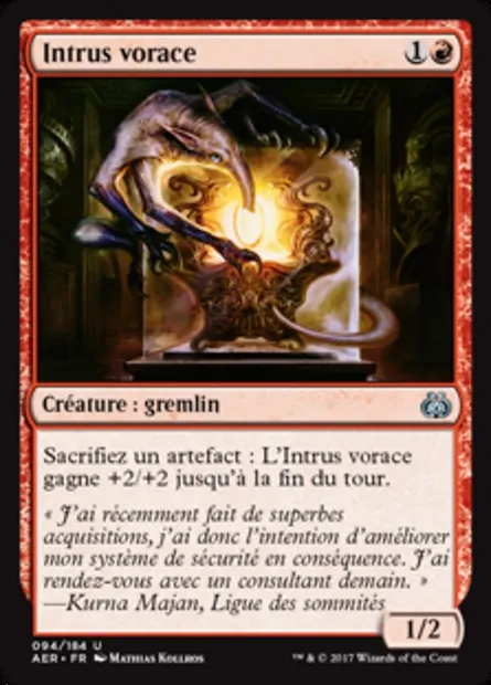 Intrus vorace, carte Magic AER 94 — extension La révolte éthérique