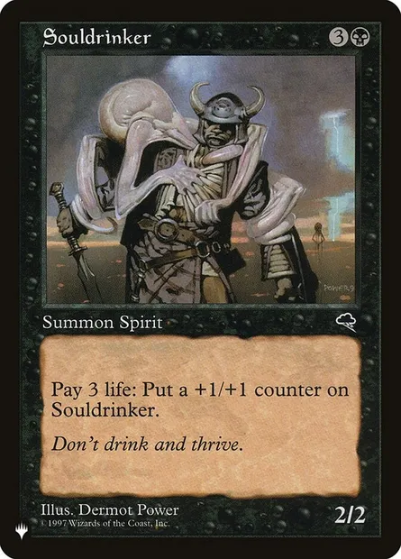 Buveur d'âmes, carte Magic PLST TMP-158 — extension The List