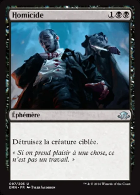 Homicide, carte Magic EMN 97 — extension La lune hermétique