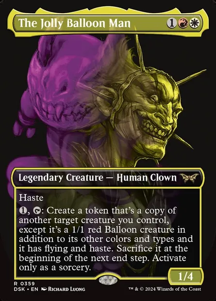 The Jolly Balloon Man, Magic card DSK 359 — Duskmourn: House of Horror set