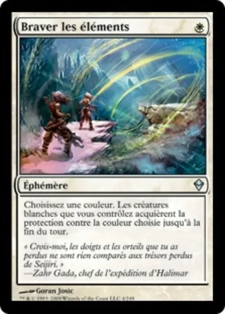 Braver les éléments, carte Magic ZEN 4 — extension Zendikar