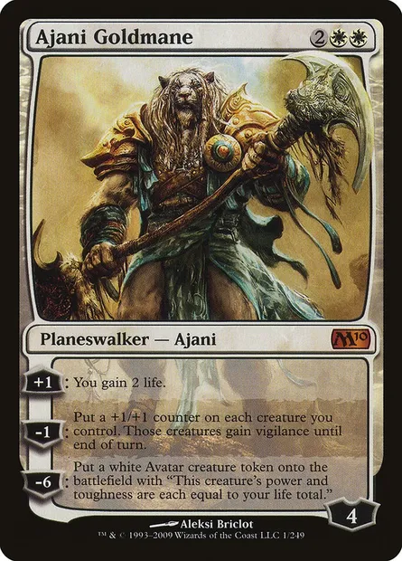 Ajani Goldmane, Magic card M10 1 — Magic 2010 set
