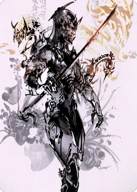 Satoru Umezawa // Satoru Umezawa, Magic card ANEO 73 — Neon Dynasty Art Series set