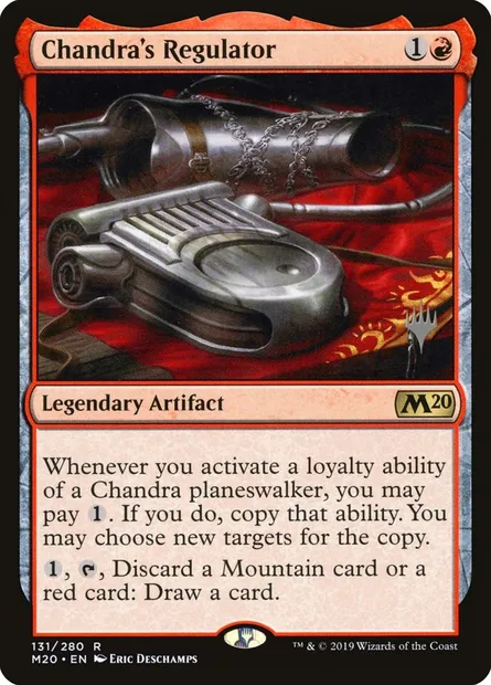 Régulateur de Chandra, carte Magic PM20 131p — extension Core Set 2020 Promos