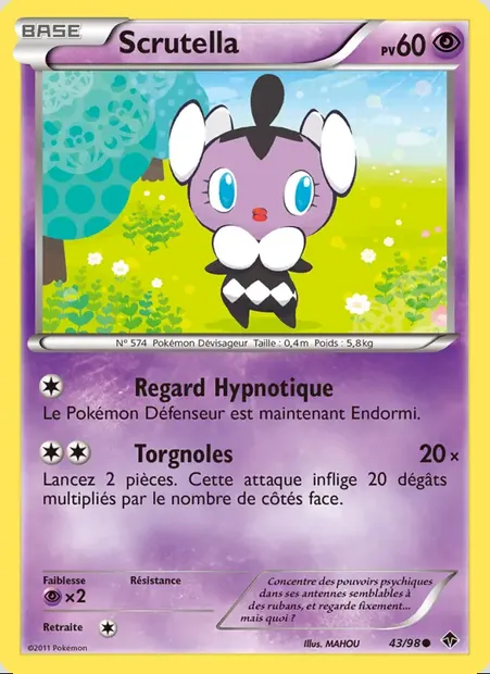 Scrutella, carte Pokémon EPO 43 — extension Pouvoirs Émergents