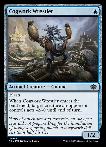 Cogwork Wrestler, Magic card LCI 49 — The Lost Caverns of Ixalan set