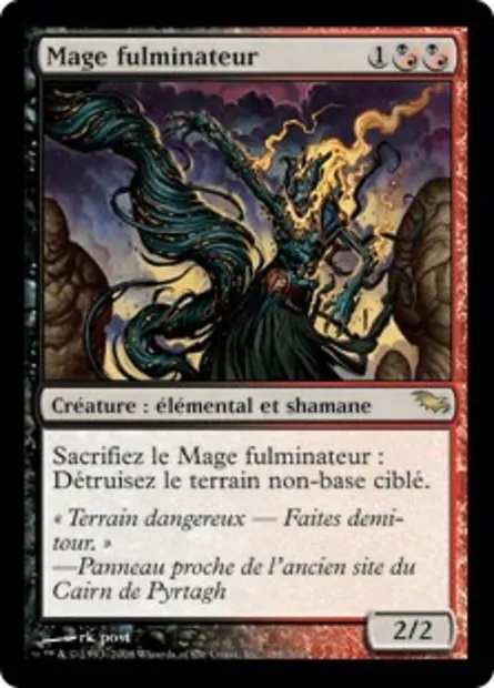 Mage fulminateur, carte Magic SHM 188 — extension Sombrelande