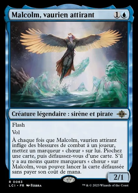 Malcolm, vaurien attirant, carte Magic LCI 63 — extension The Lost Caverns of Ixalan