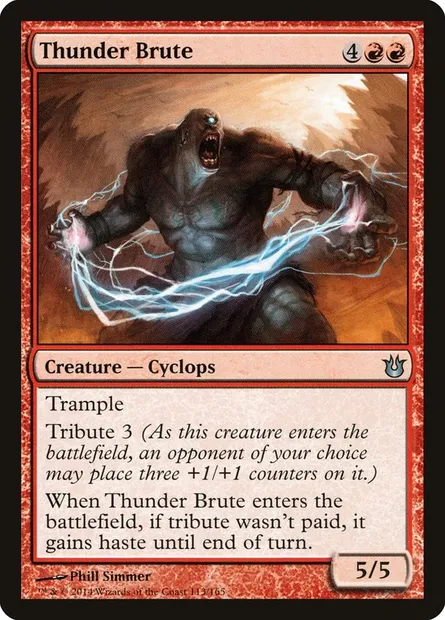 Thunder Brute, Magic card BNG 113 — Born of the Gods set