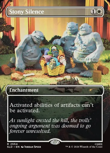 Stony Silence, Magic card SLD 2554 — Secret Lair Drop set
