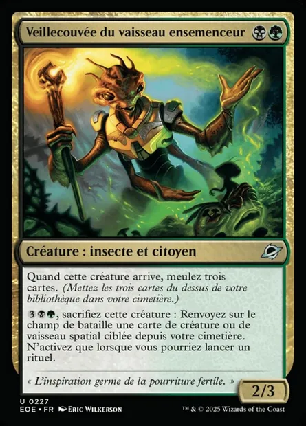 Veillecouvée du vaisseau ensemenceur, carte Magic EOE 227 — extension Edge of Eternities