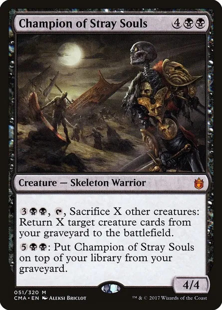Champion des âmes égarées, carte Magic CMA 51 — extension Commander Anthology