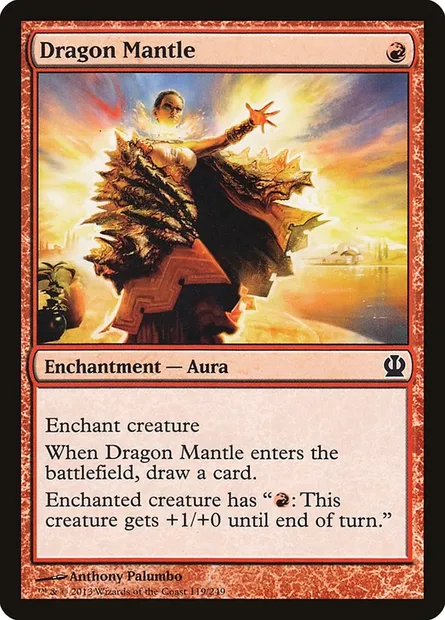 Dragon Mantle, Magic card THS 119 — Theros set