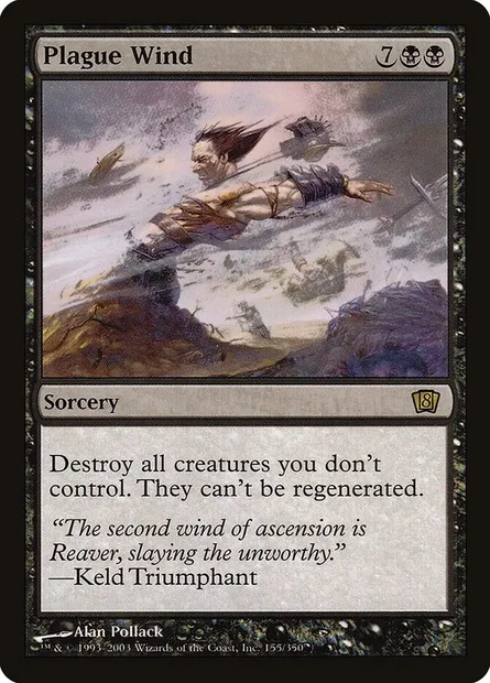 Vent de peste, carte Magic 8ED 155★ — extension Huitième Edition