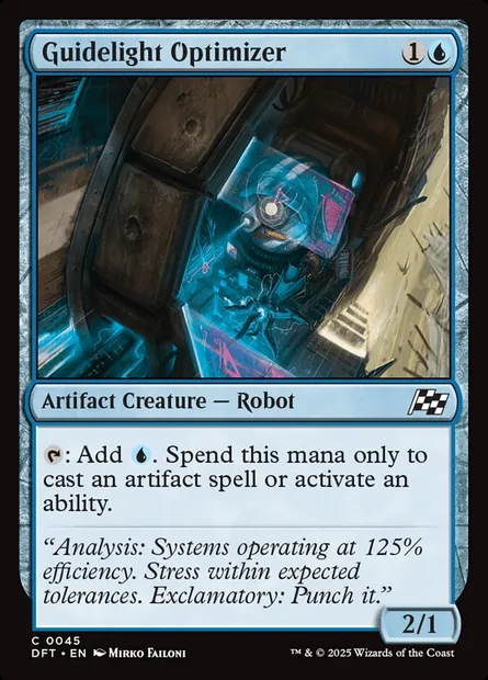 Guidelight Optimizer, Magic card DFT 45 — Aetherdrift set