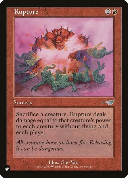 Rupture, carte Magic PLST NEM-97 — extension The List