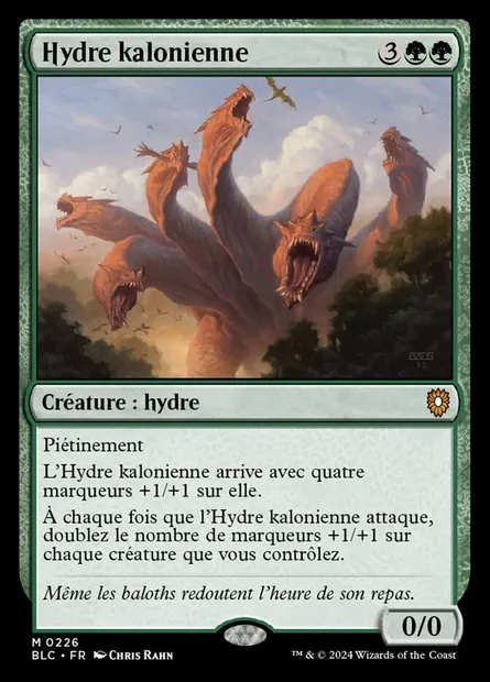 Hydre kalonienne, carte Magic BLC 226 — extension Bloomburrow Commander