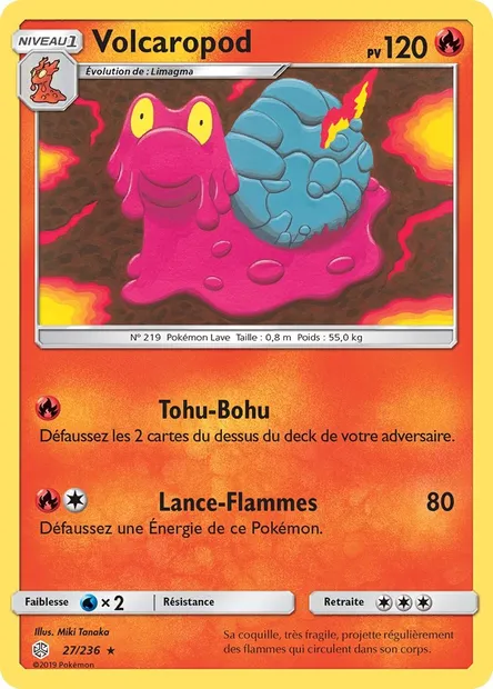 Volcaropod, carte Pokémon CEC 27 — extension Éclipse Cosmique