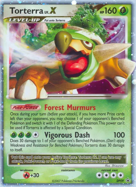 Torterra, Pokémon card DP 09 — DP Black Star Promos set